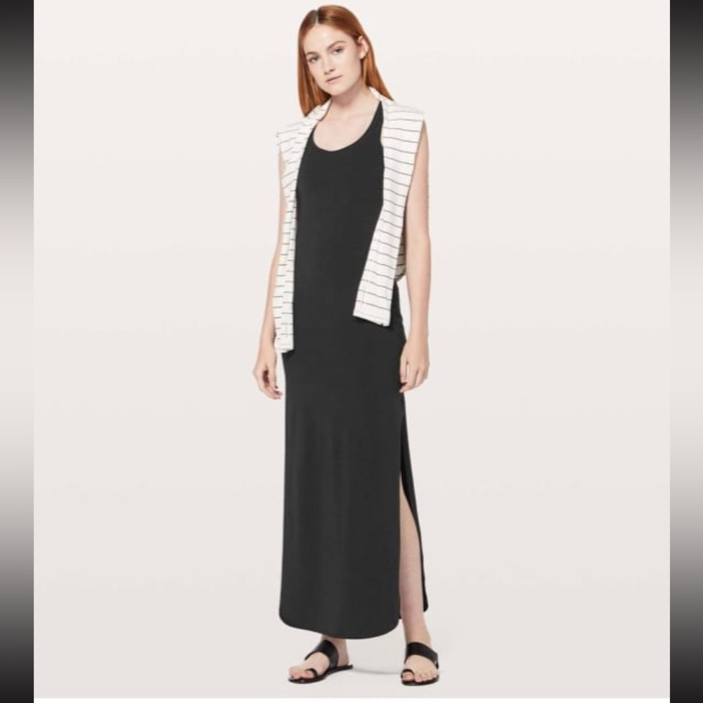 Lululemon Restore and Revitalize Maxi Dress Heather Gray